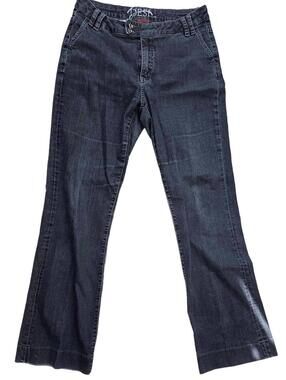 DESI By Dish Y2K Vintage Dark Wash Bootcut Denim Jeans   30 Waist